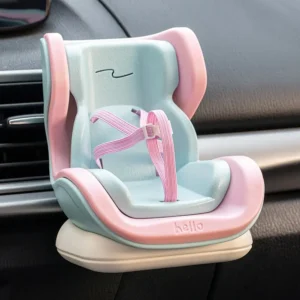 Asiento accesorio para coche Labubu rosa y azul con arnés